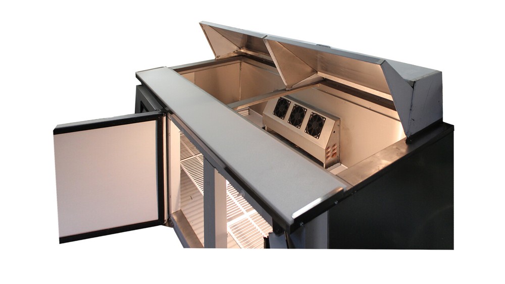 Cooltech 3-Door Refrigerated Sandwich Prep Table 72"