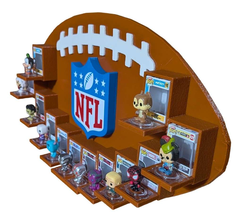 NFL Bitty Pop Display (Holds 12) 3D Printed
