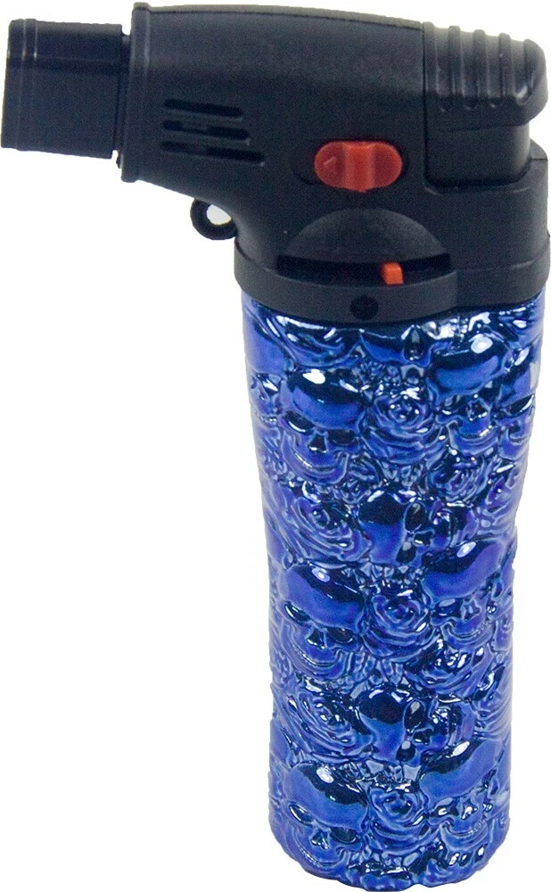 5 Pack 4.3" Refillable Glitter Torch Lighter Jet Flame for BBQ, Kitchen, Crafts