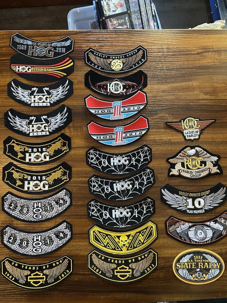 Harley-Davidson Patch Lot – 21 Total Patches