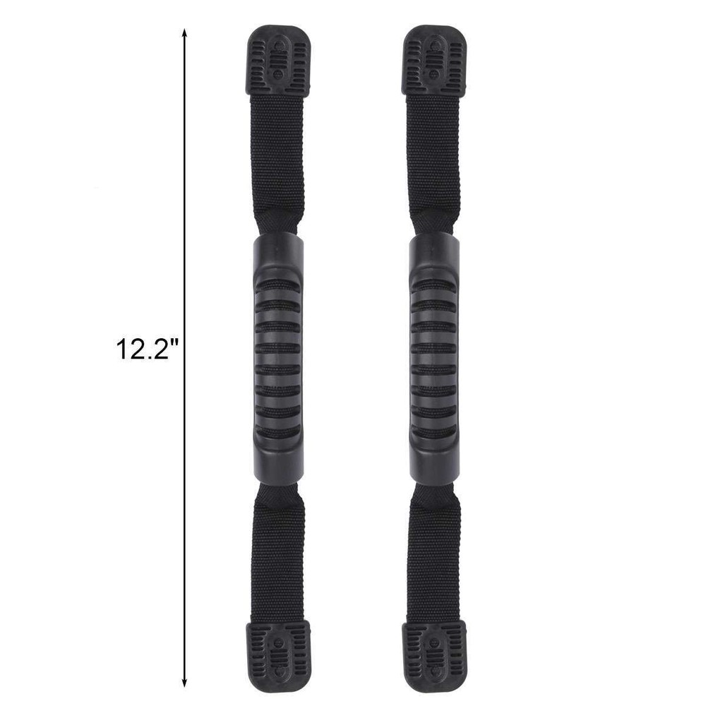 Black Grab Handle Kayak Boat Side Mount Rubber Replacement Grip Handle -2 Pack