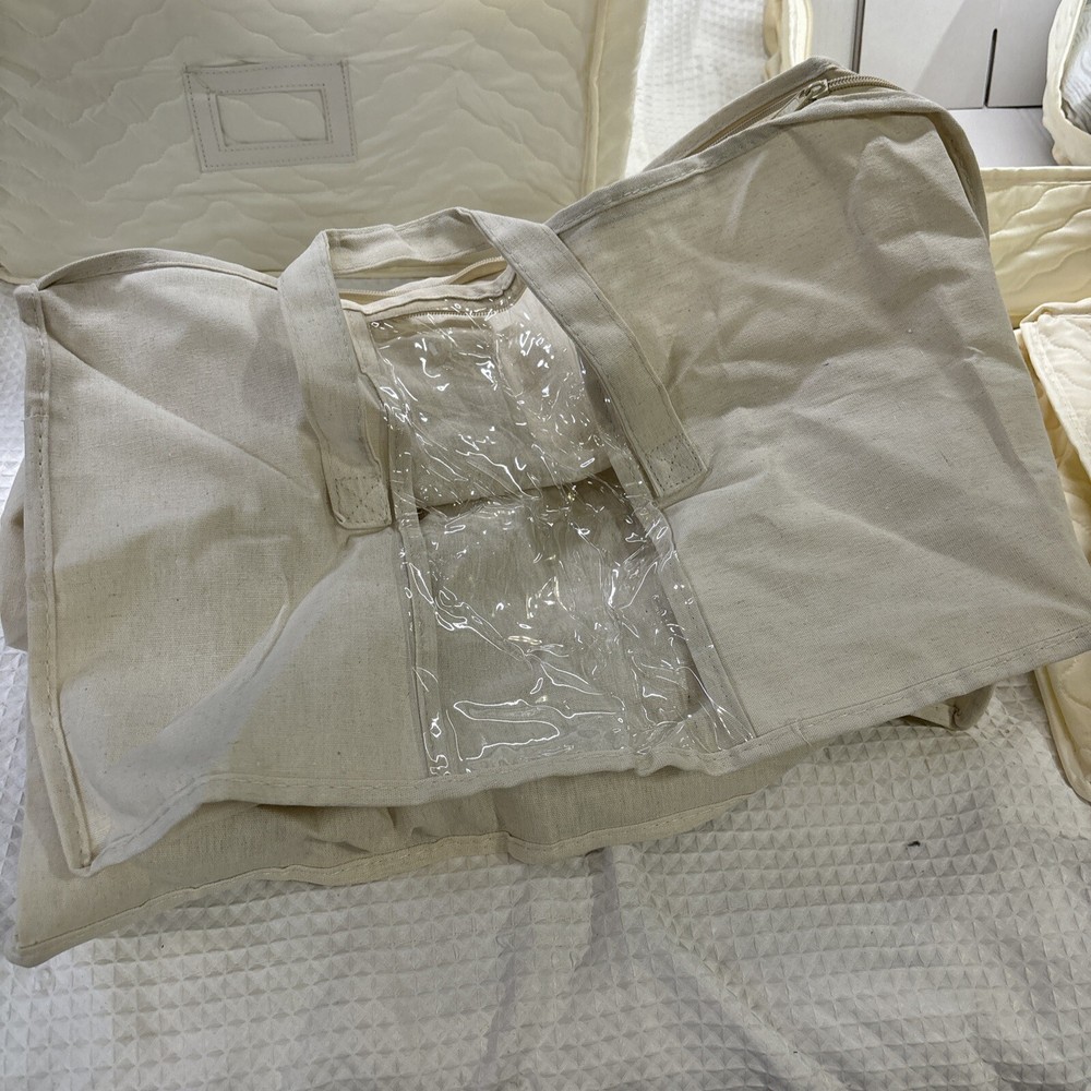 QUILTED STORAGE CASES DISH AND DIVIDER STARTER SET 6PC + Bonus Blanket Case