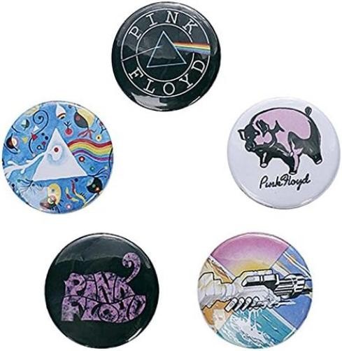 Pink Floyd Prism Button Badge Pack One Size White