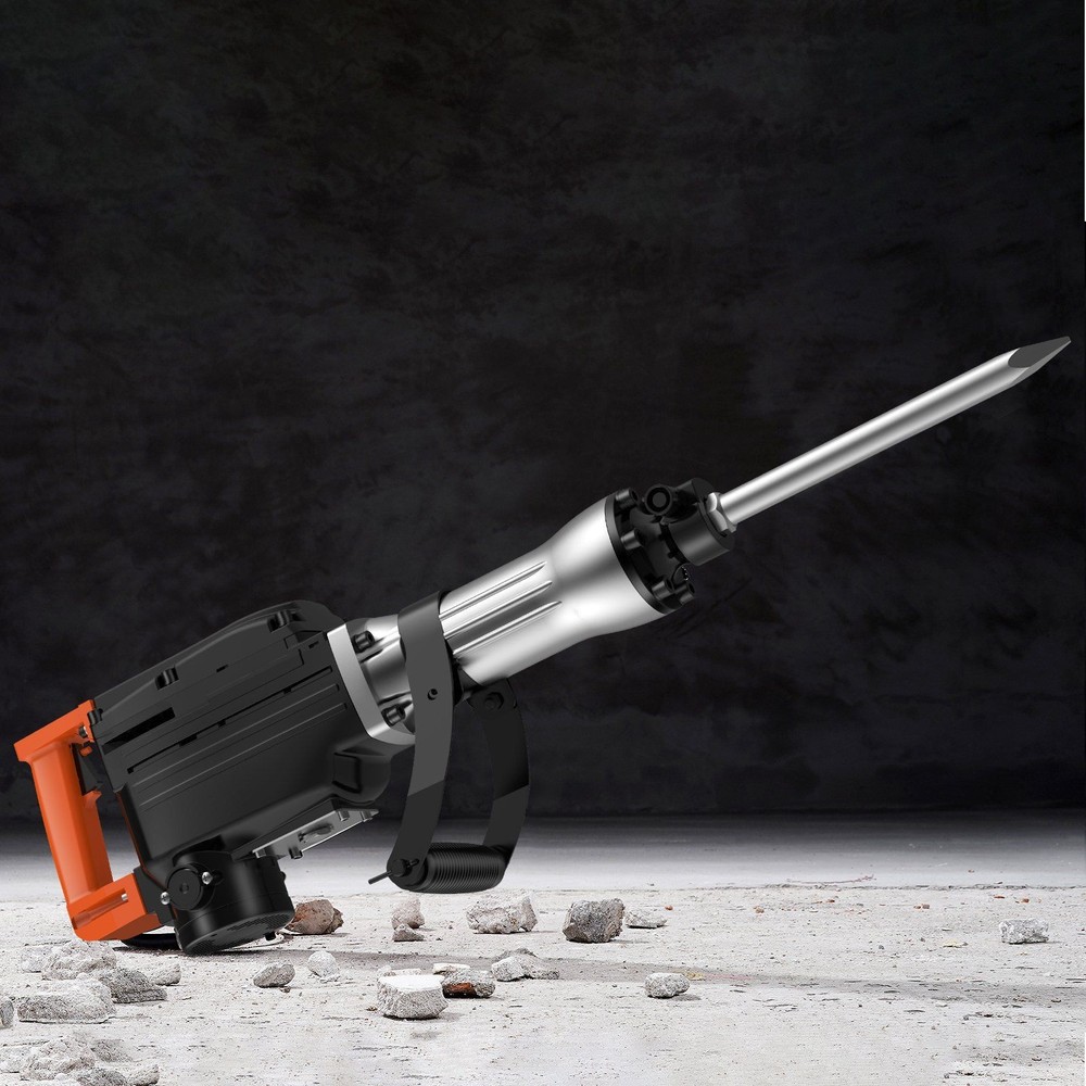 2200W Construction Hammer 333lb Demolition with 6 Tools Black