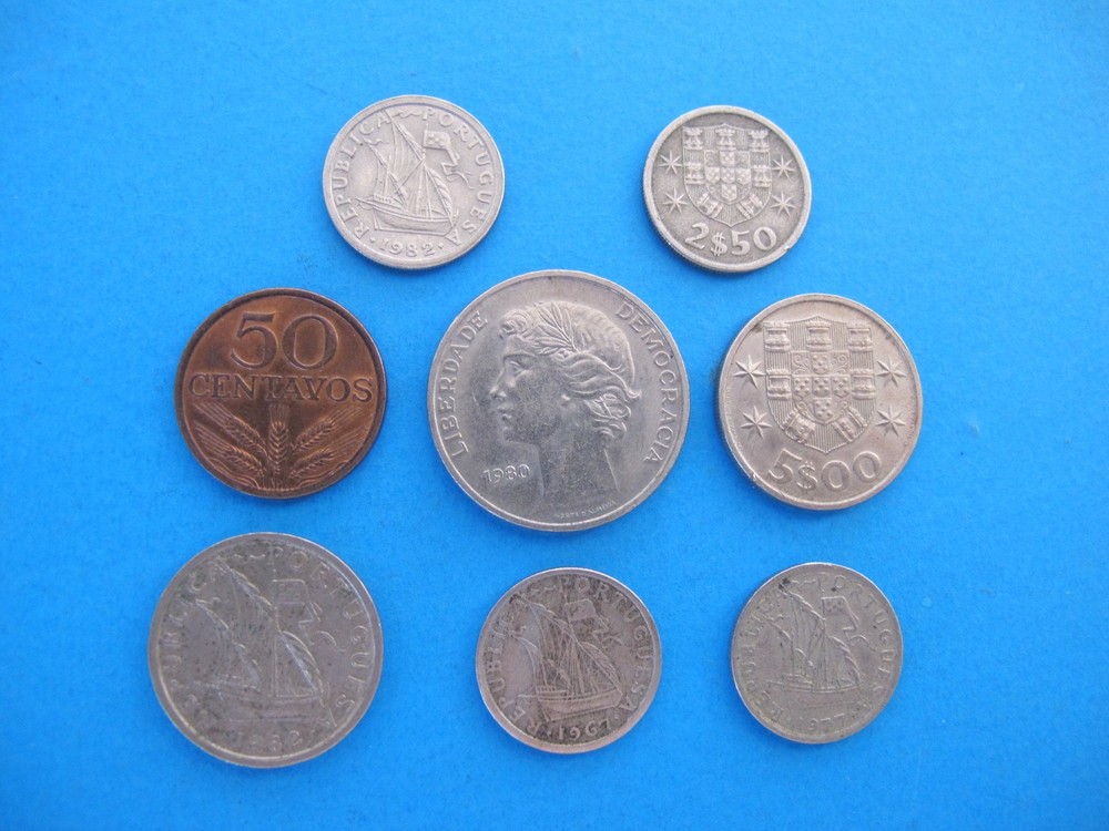 8 Portugal Coins