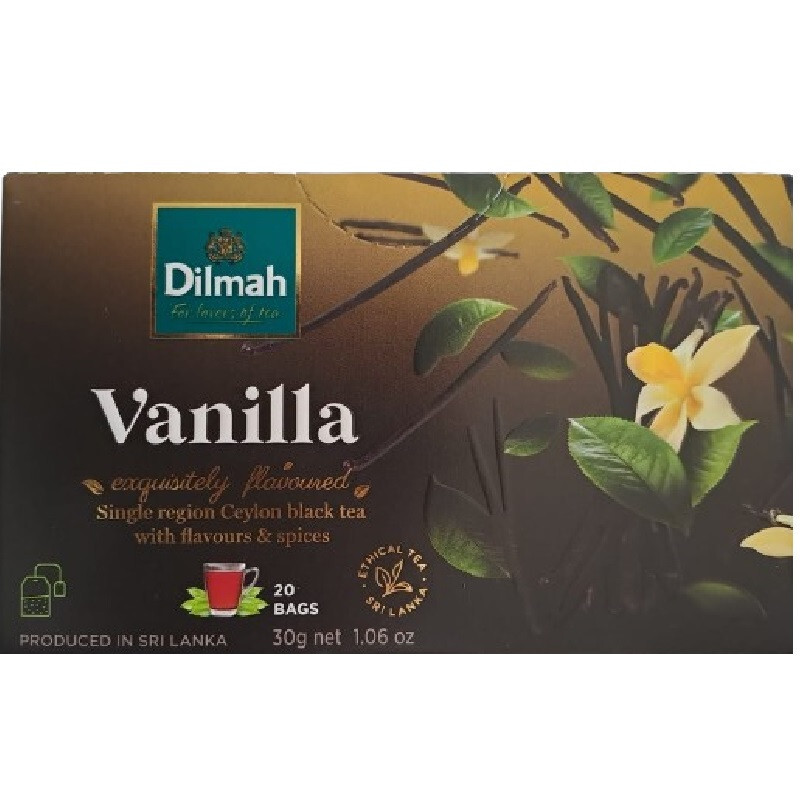 Dilmah Vanilla Flavored Black Tea ? 20 Tea Bags
