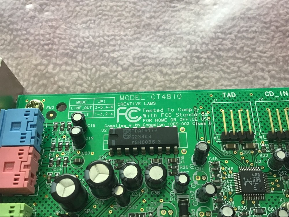 Creative Labs CT4810 Audio Card Vintage