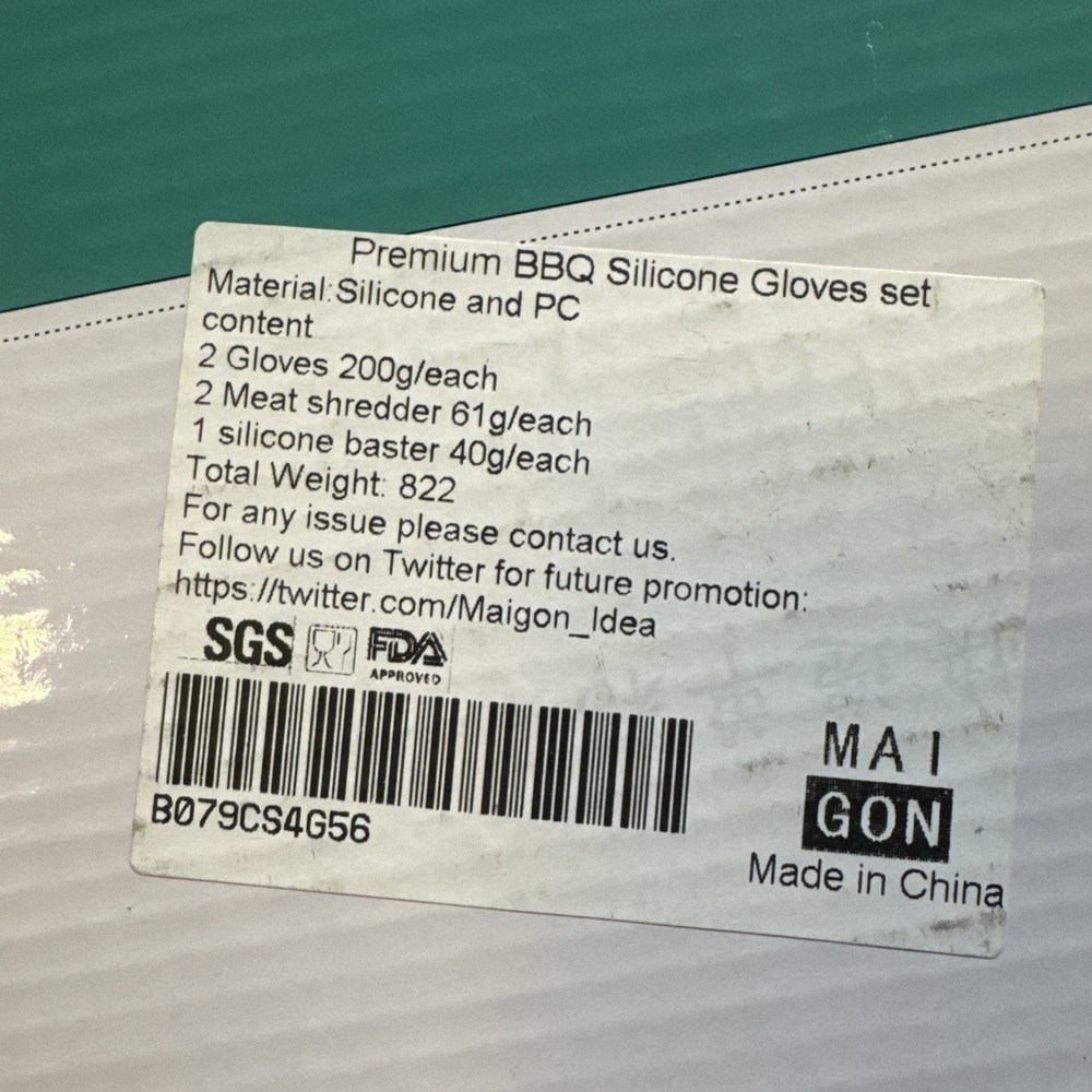 Premium BBQ Silicone Glove set