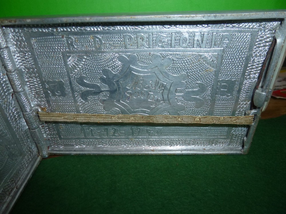 WW2 Trench Art Aluminum Cigarette Case