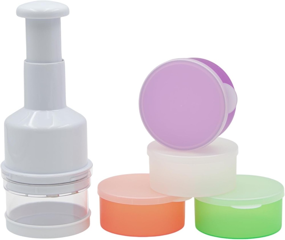 Manual Fruit and Vegetable Chopper and Storage Container Set, 9 PC