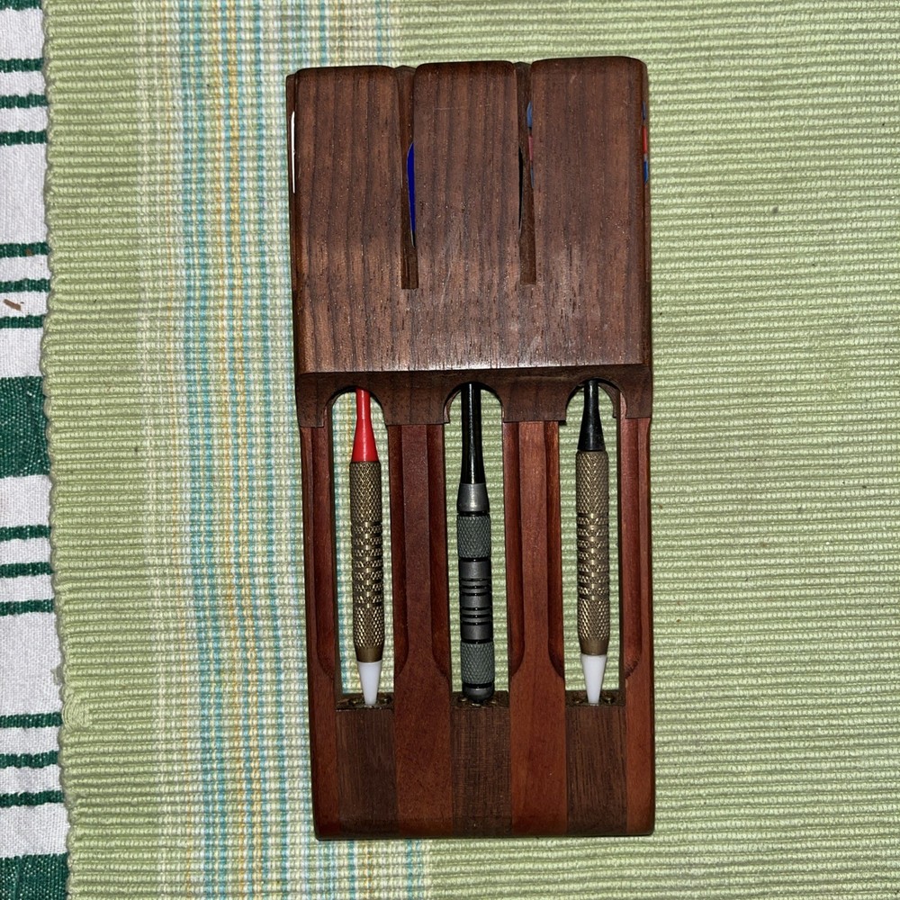 Dart Holder. Wood. Holds 3 Darts.