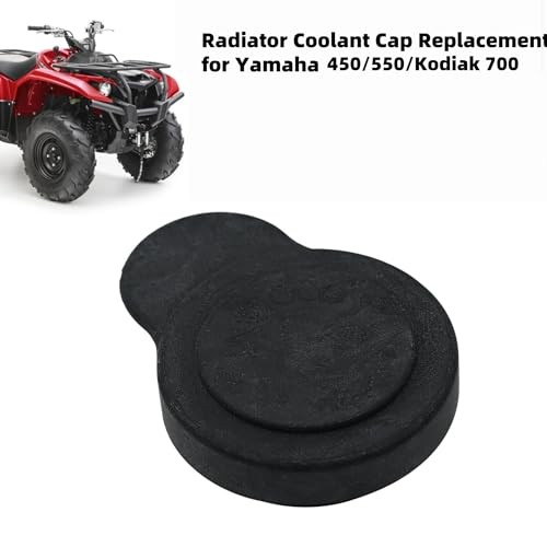 Radiator Coolant Cap Replacement for Yamaha ATVs (2006-2021), Black Plastic
