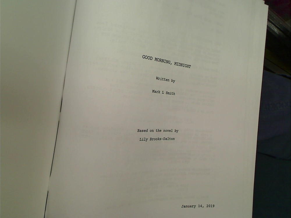 good morning, midnight - SCRIPT BY MARK L. SMITH, MADE INTO THE MIDNIGHT SKY