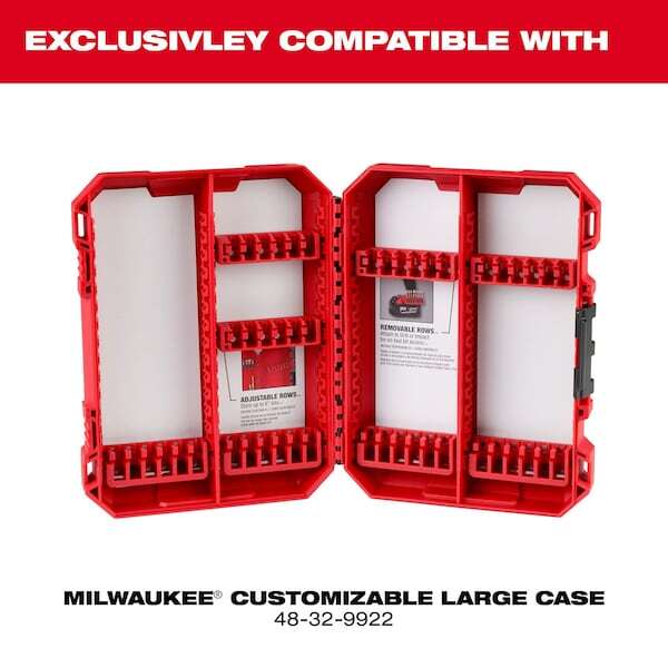 Milwaukee Tool 48-32-9934 Large Case Rows For Insert Bit Accessories (5 Pk)