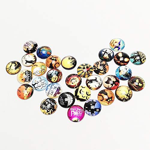 Libiline Random 50pcs 12mm(1/2") Assorted Styles Halloween 12mm(1/2"), Mix