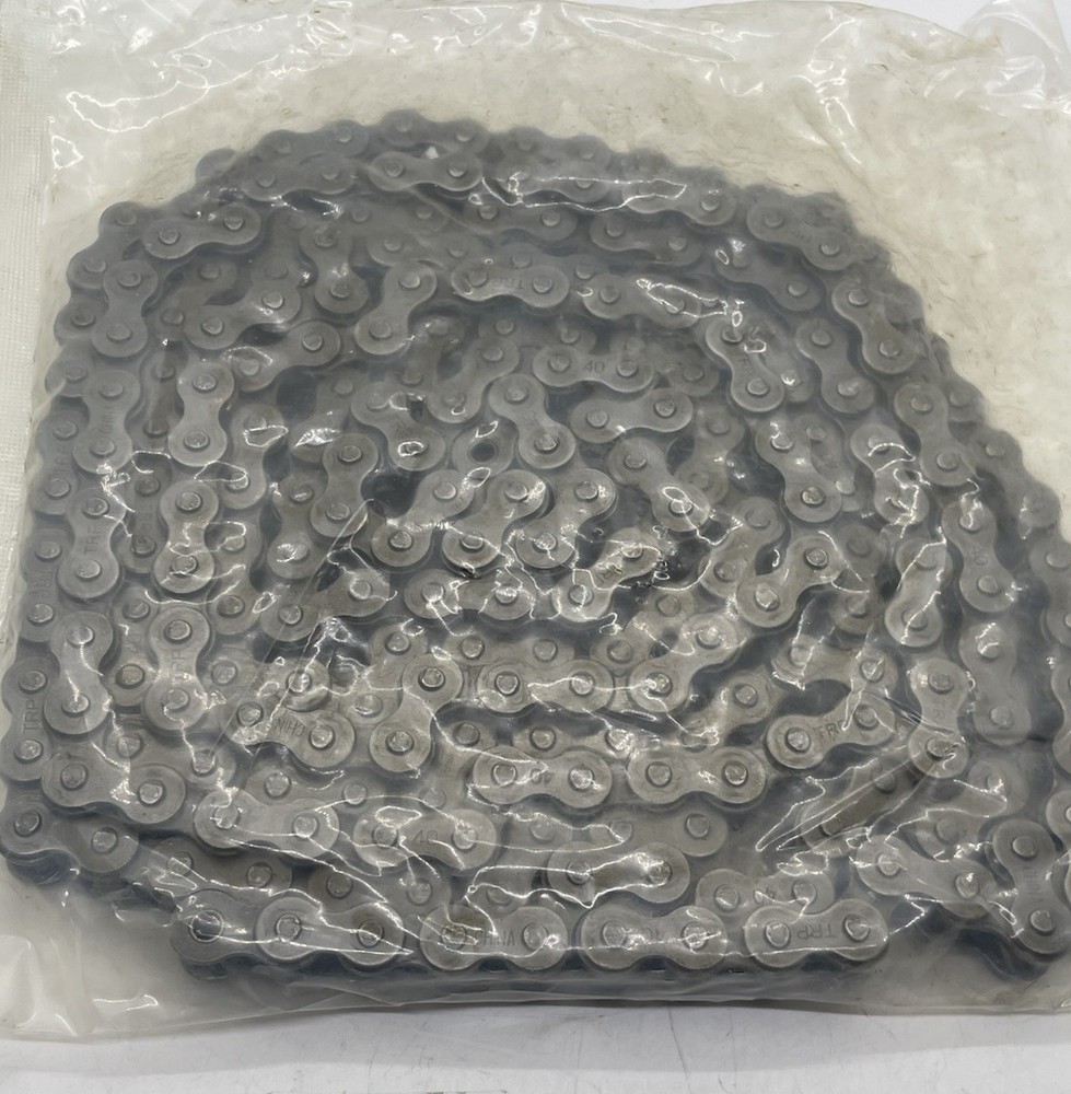 TRU-PITCH 40 Riveted Roller Chain 10’ **NEW SEALED**