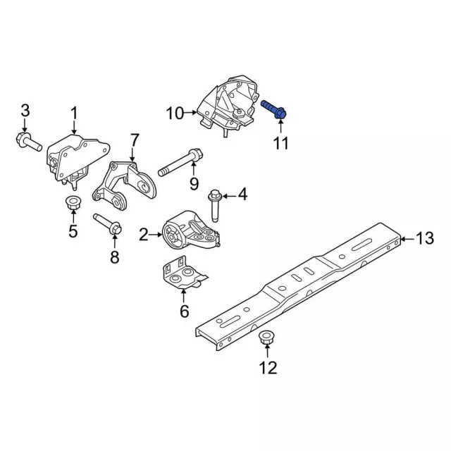 Genuine Ford Automatic Transmission Mount Bolt W711140-S901