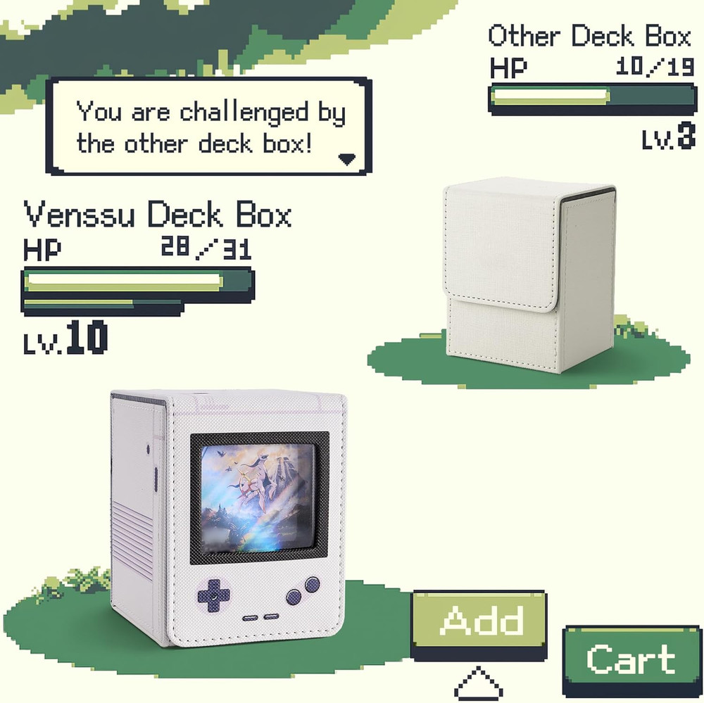 Retro Gaming Console MTG Deck Box with Commander Display