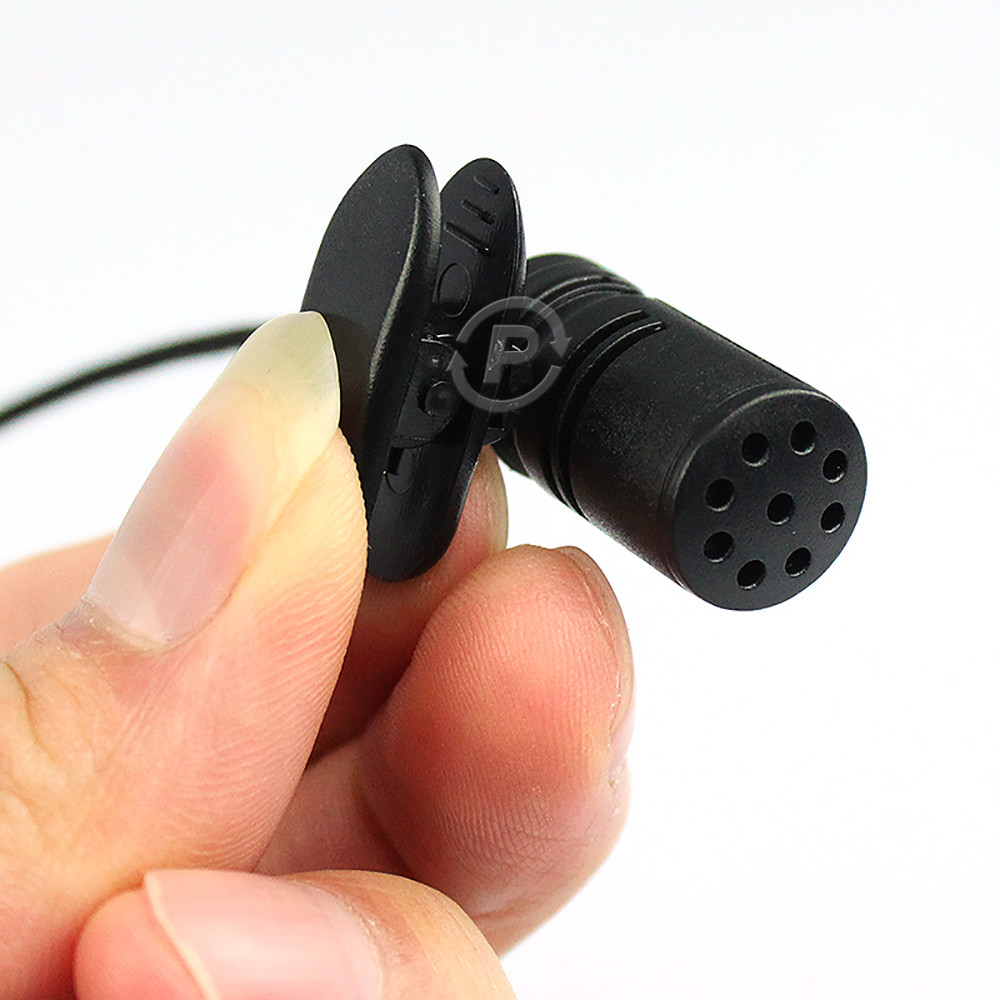 Braided Mini Condenser Stereo Microphone For Camera Interview Digital Recording