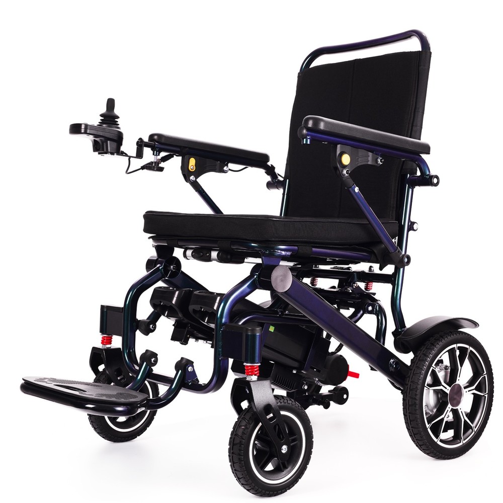 40 Lb Lightweight Foldable Electric Wheelchairs-Bluetooth Remote Control-20 Mile