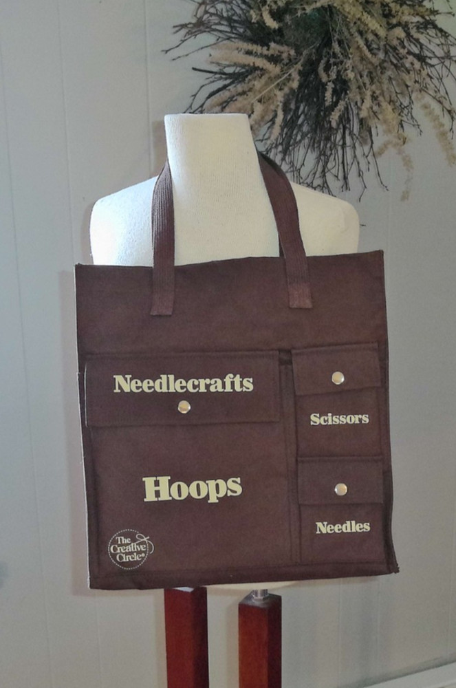 Creative Circle Canvas Needlecraft Supply Tote Bag