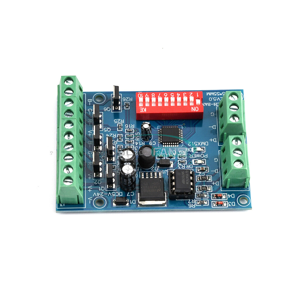 DMX512 Decoder 6CH Channel RGBW Controller led stage Dj lighting CMOS Output-