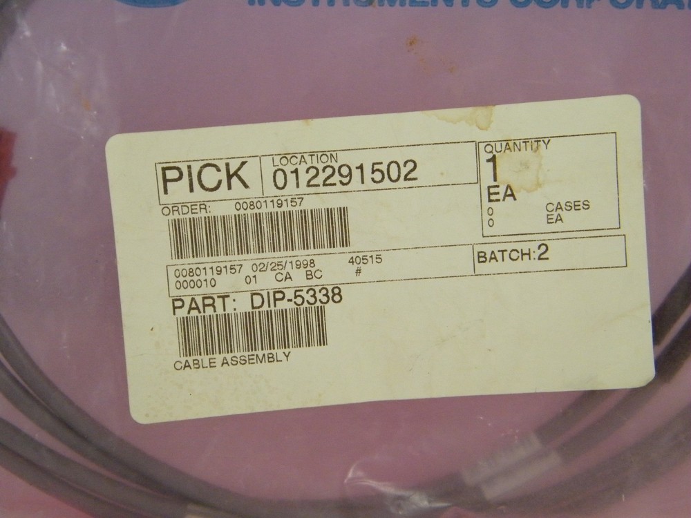 NEW ~ UNIVERSAL INSTRUMENTS ~ CABLE ASSEMBLY ~ PART NUMBER ~ DIP-5338