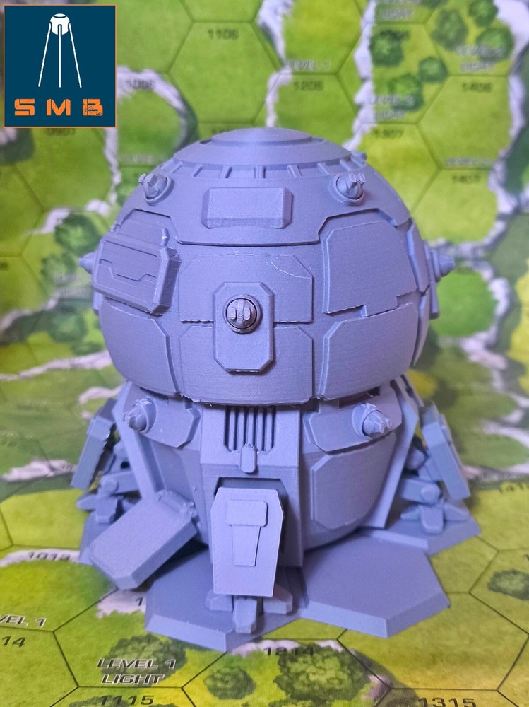 Union Class Mech Dropship w/ Hex Base, Tabletop War Game Terrain (6mm)