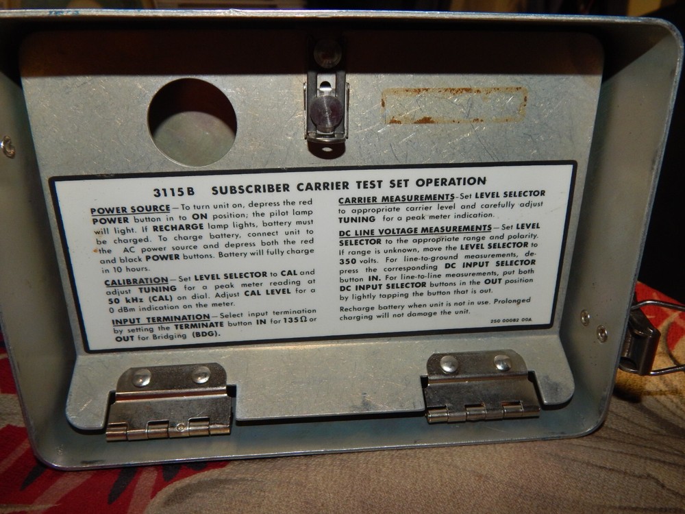 Rycom Instruments 3115B Subscriber Carrier Test kit