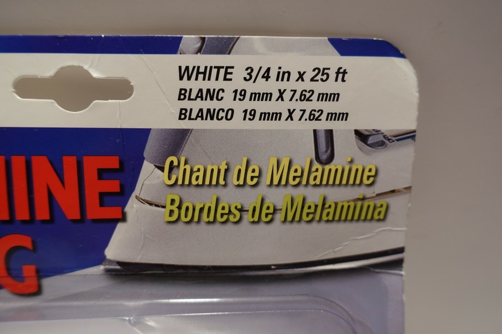 Band-It White 3/4" x 25' Melamine Edging