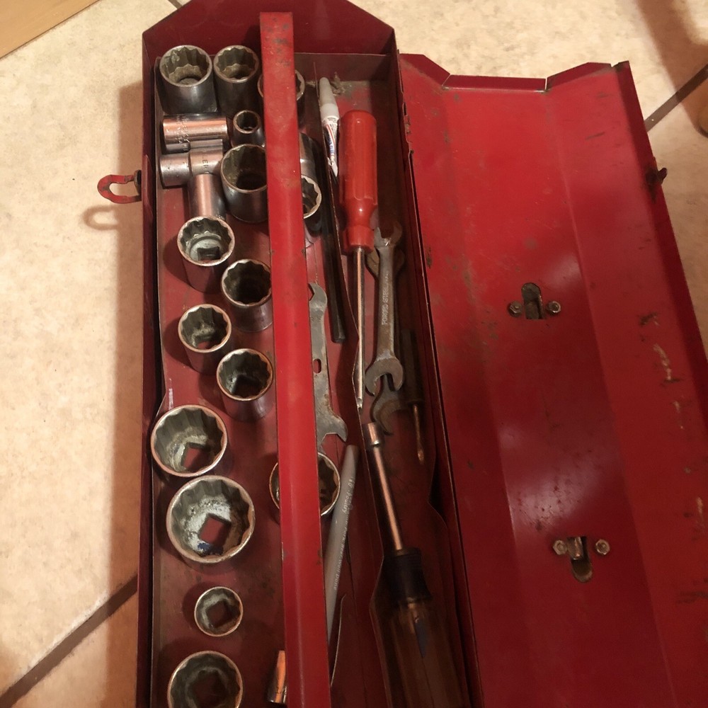 VINTAGE Wiseco Performance Piston RED TOOL BOX w/ TRAY Preowned