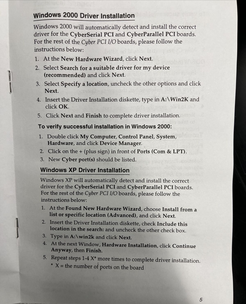 SIIG 16550 Fast Serial 16-Byte Buffer Board Ver. 1.0