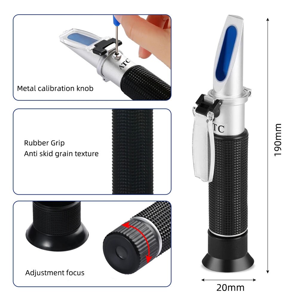 Urine Refractometer Pet Protein Hemoglobin Specific Gravity Meter Tools ATC New