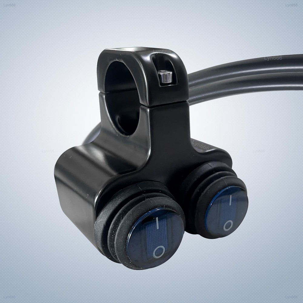 Motorcycle Handlebar Switch ATV Handlebar Light Switch Waterproof Double Cont...