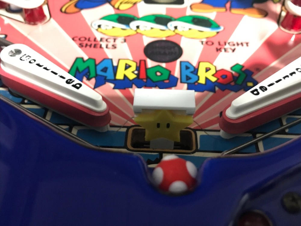 The Super Mario Bros Pinball Star Drop Target