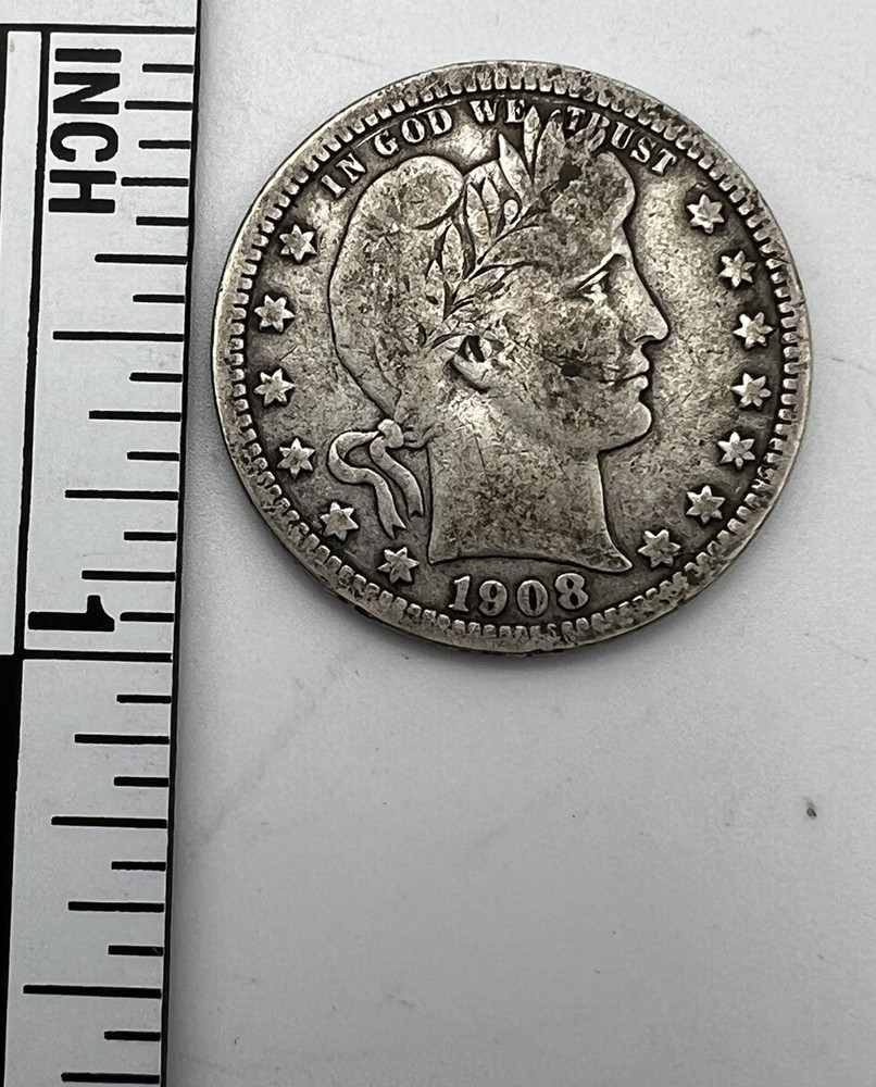 1908-D Barber Quarter