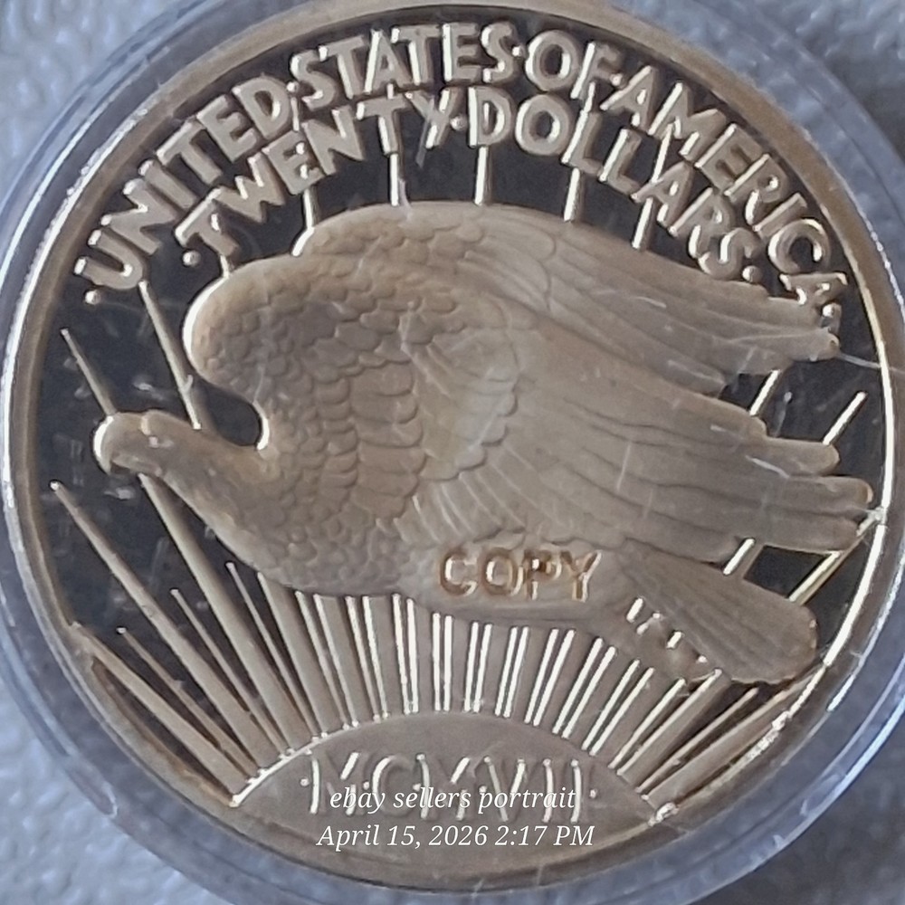 Liberty head flying eagle $20 Novelty Commemorative Copy coin