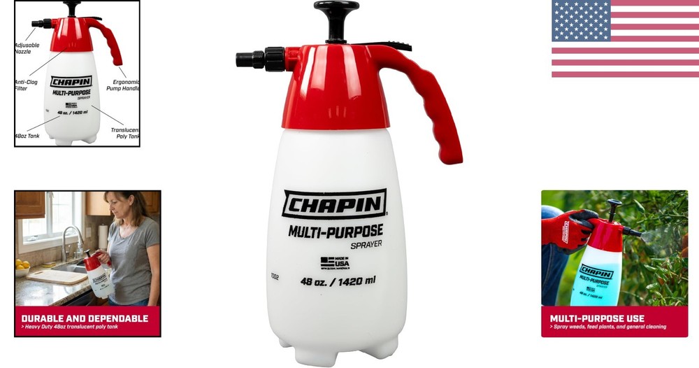Chapin 1002 Handheld Pump Sprayer, 48oz - Versatile Lawn & Garden Tool