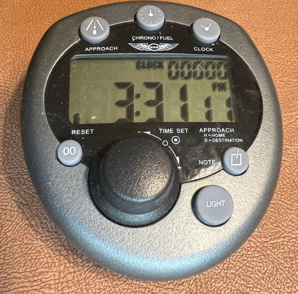 ASA Flight Timer-2 Aviation Flight Timer - Grey & Black Color