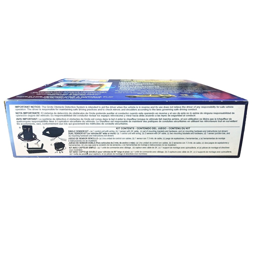 Grote Obstacle Detection System Model 78520 Single Sensor Backup Alert NEW