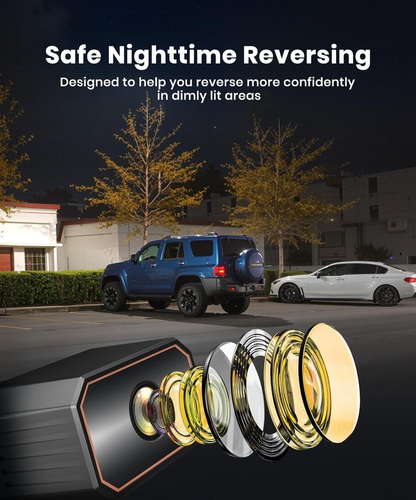 Stable Wireless Signal Back Up Camera, Night Vision