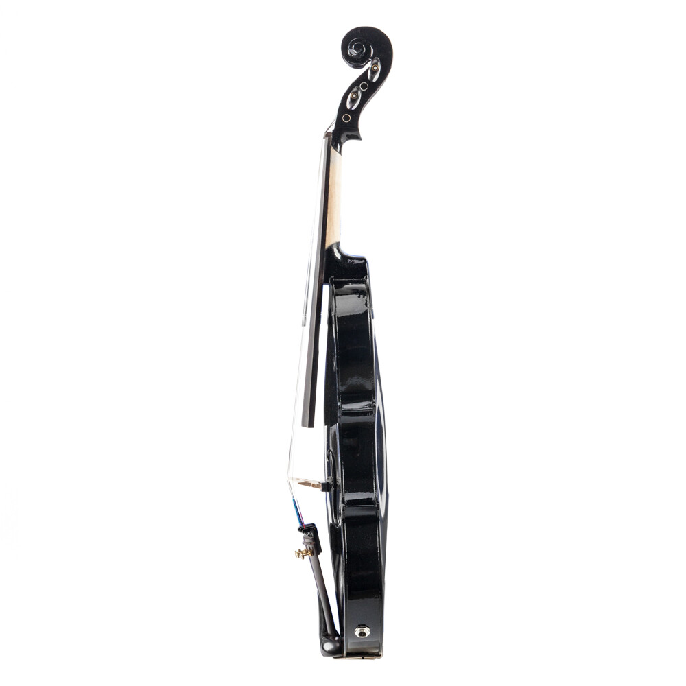 New 4/4 Full Size EQ Violin with Case Bow String Shoulder Rest Tuner Black