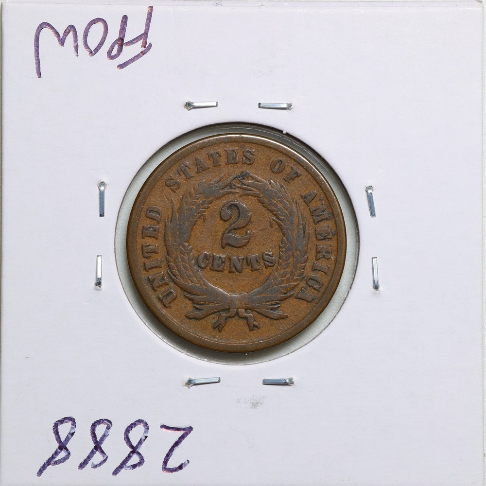 1864 2C Two Cent Piece in VG+ Condition #2888