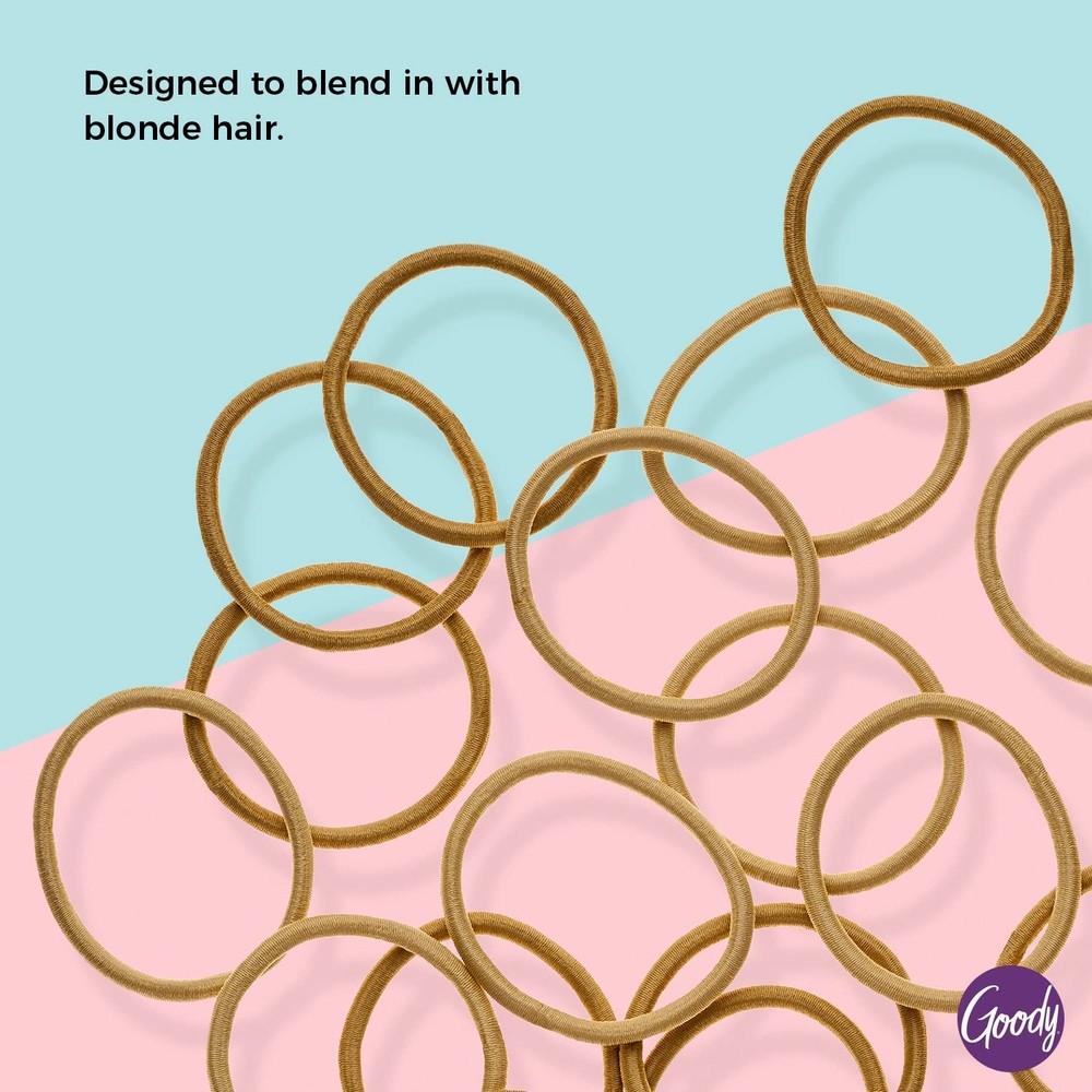 Goody Ouchless Hair Elastics - No Pull, No Breakage, Tangle Hold for Thick,