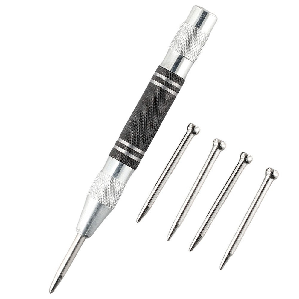 Professional Automatic Centre Punch With Adjustable Spring Loaded Drill Tool New