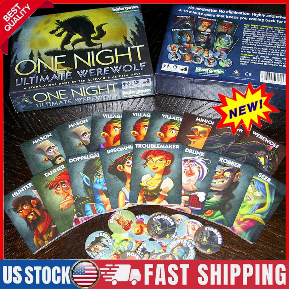 One Night Ultimate Werewolf - Board Game & Sealed Gift US