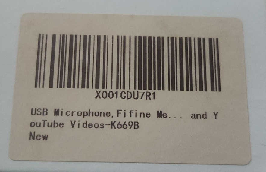 FIFINE TECHNOLOGY K669-K669B USB Microphone