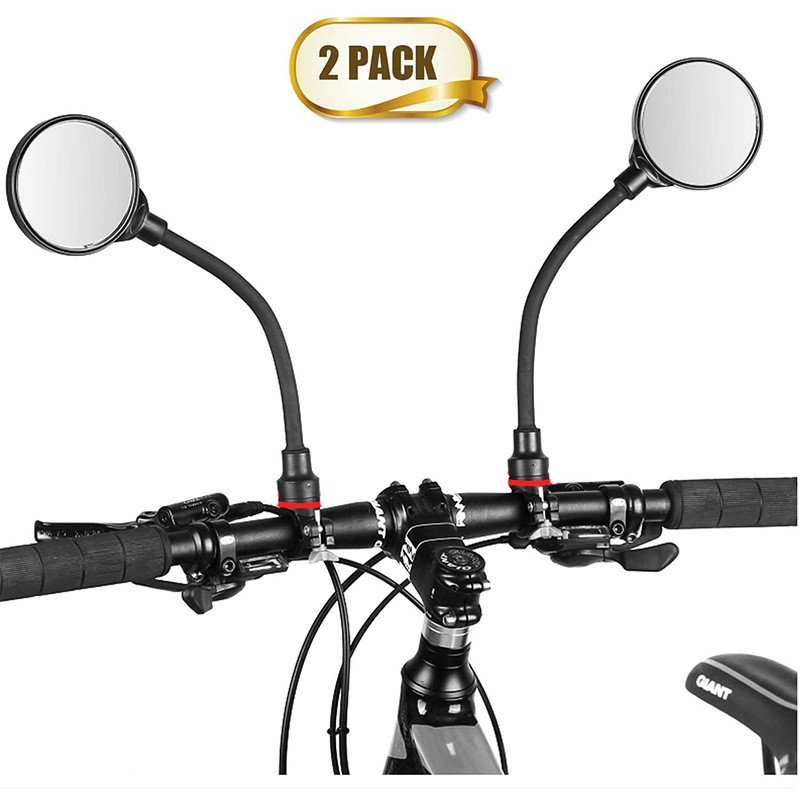 Rearview Mirror for Bikes: Quick-Release, 2-Piece Set
