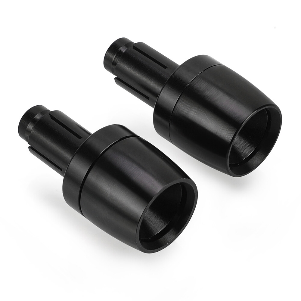 Black 22mm 7/8" Handle Bar Ends Grip Plug Cap Slider Motorcycle Handlebar Ends