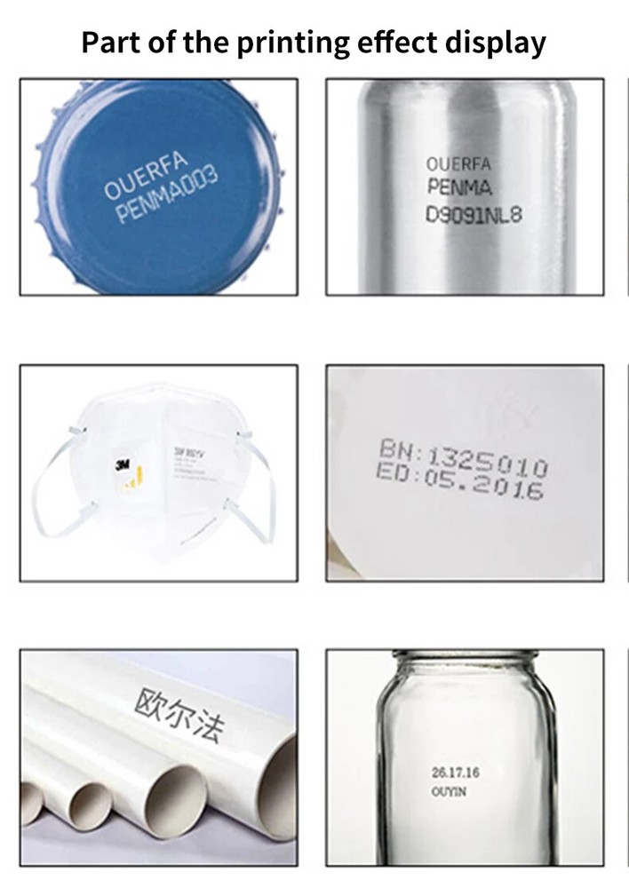 Handheld mini inkjet printer intelligent expiration date batch encoder